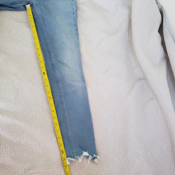 Rag & Bone Ankle Skinny Distressed Light Blue Wash Jeans In Hamilton 27 - Picture 10 of 14